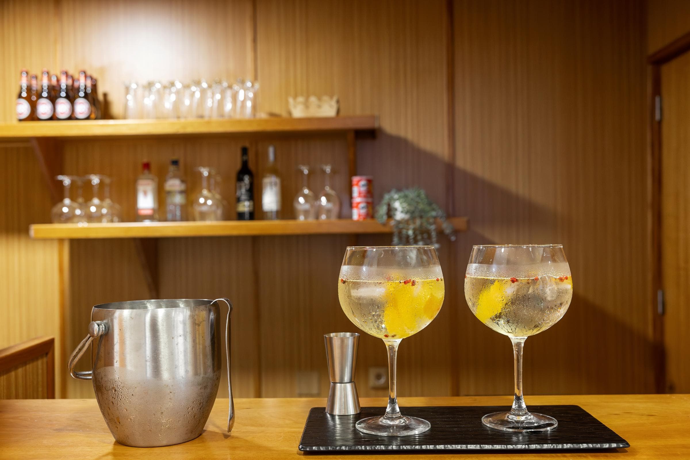 Breakfast setup at Hotel Pinhalmar